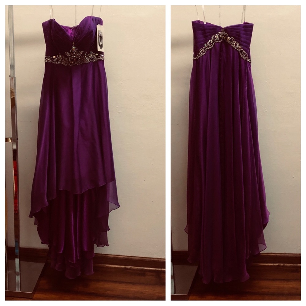 Formal prom dress strapless 10